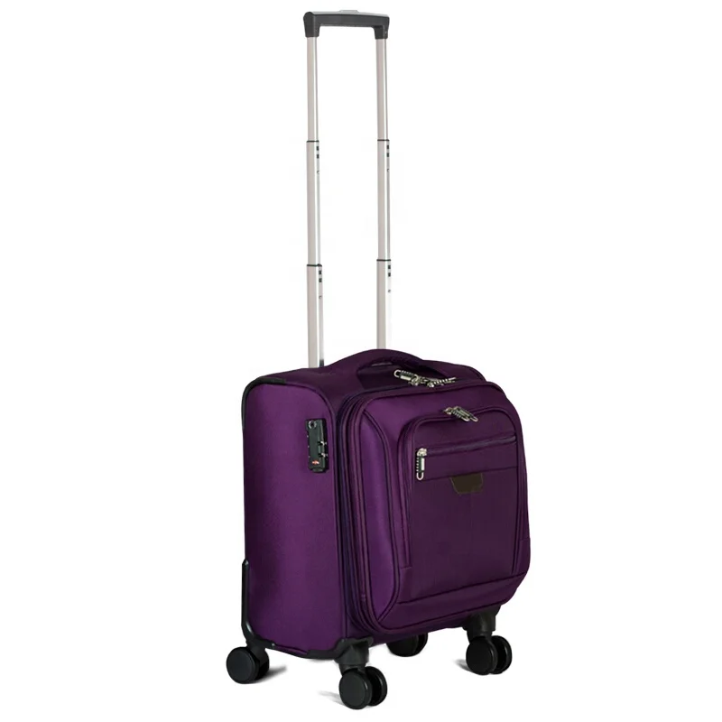 Portable design 18 inch nylon luggage Cabin trolley bags sky travel suitcase carry on luggage