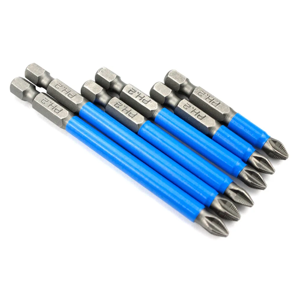 PH2 Anti Slip Magnetic screw driver bit sit Cross Electric Drill Bits Screw Nozzle Taper screw bits sets