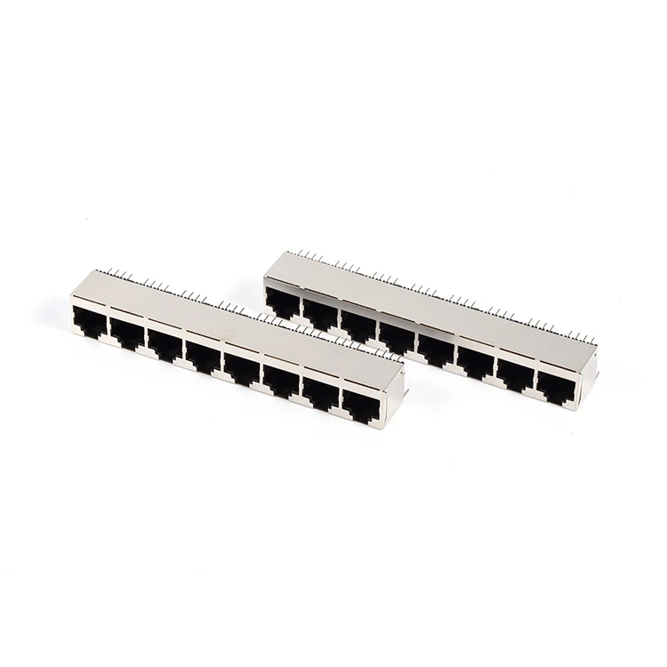 MOQ10 для волокно Металл Гнездо RJ45 разъем 1*8 вертикальный RJ45 разъем