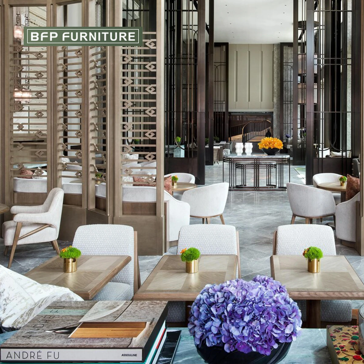 BFP Home Public Area Furniture for 5 Star Hotel Armrest Leisure Chair Lounge Sofa Living Room Furniture Bedroom