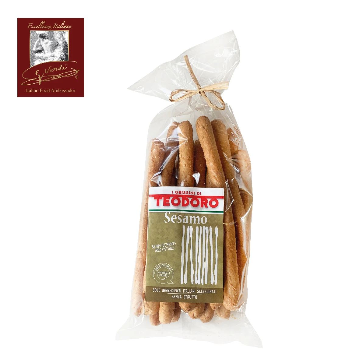 200 g Cheap Price Breadsticks with Sesame Grissini Giuseppe Verdi Selection Made in Italy Cheap Price (62584589009)