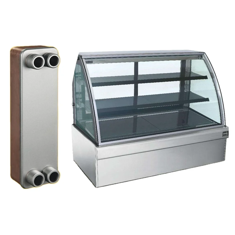 FHC030 brazed plate heat exchanger for food display cabinet high quality heat exchanger