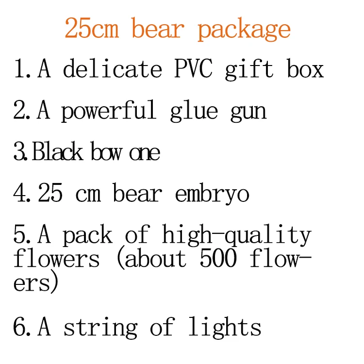 Simulation Pe Foam Flower Soap Flower Flower Bag Material Package Rose Bear Hug Bear Handmade Diy Material Bear Embryo Model