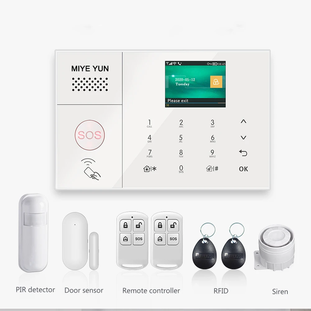 GSM WIFI умная домашняя система пожарной сигнализации дымовая домашняя система сигнализации