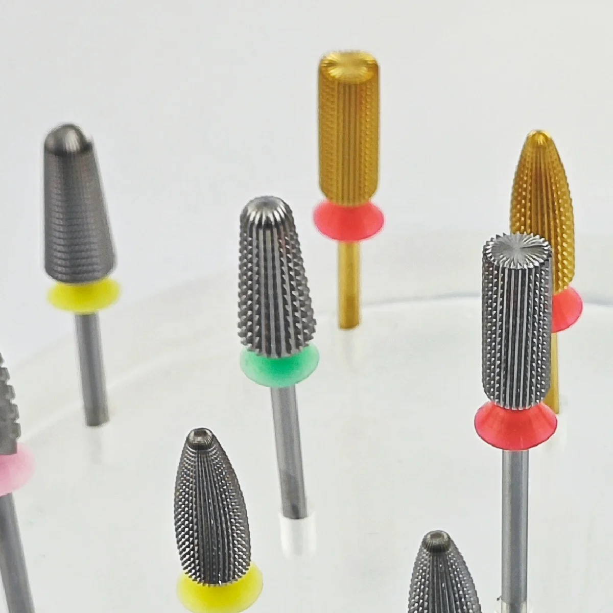 Retail Barrel shape 3 in 1 manicure nail drill bit(R Cut) tungsten carbide hard gel removal nail polish set ceramic nail bit