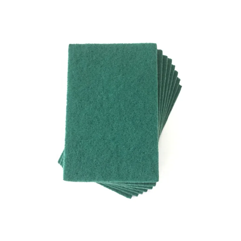 Bulk sale scouring pad with sand abrasive durable eco-friendly feature kitchen clean scourer quick dry anti-bacterial heavy duty
