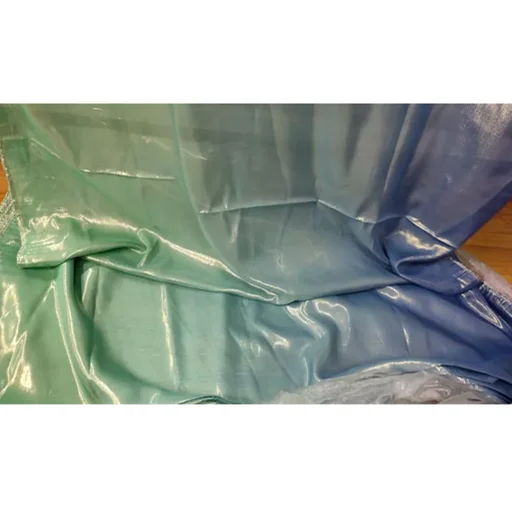 shiny ombre gradient color print on gold lurex chiffon fabric for dress