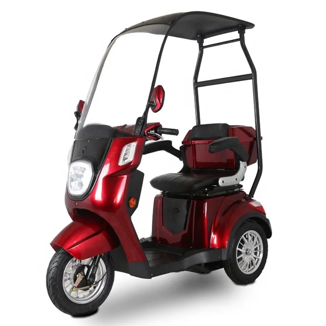 500W Electric Rickshaw  for Handicapped with Cabin Electric Vehicle Mobility Scooter