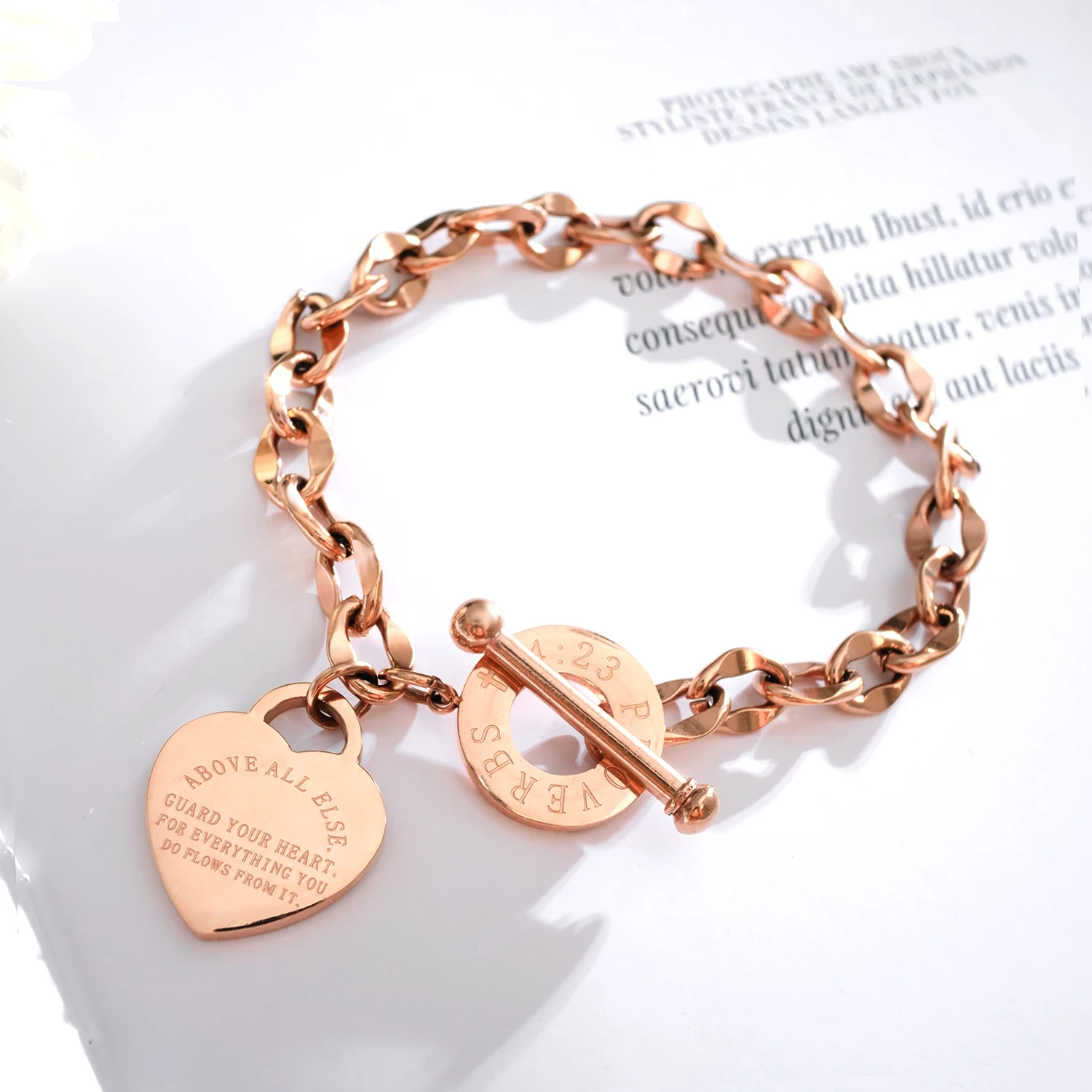 2019 Ms Lady fashion stainless steel, bracelet love pendant/