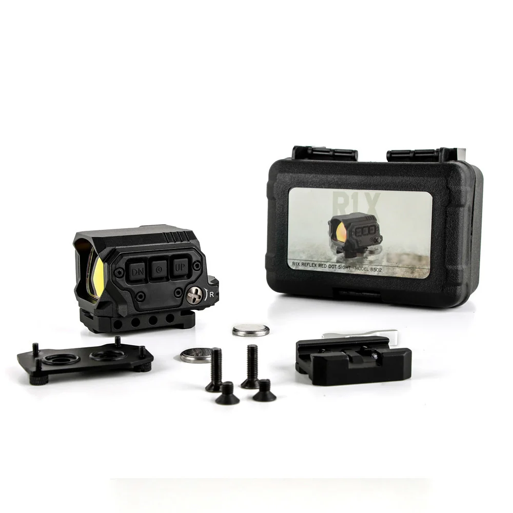 HONESTILL R1X Reflex Red Dot Sight  With IR Function For 20mm Picatinny Weaver Rail Scope QD Quick Release Mount