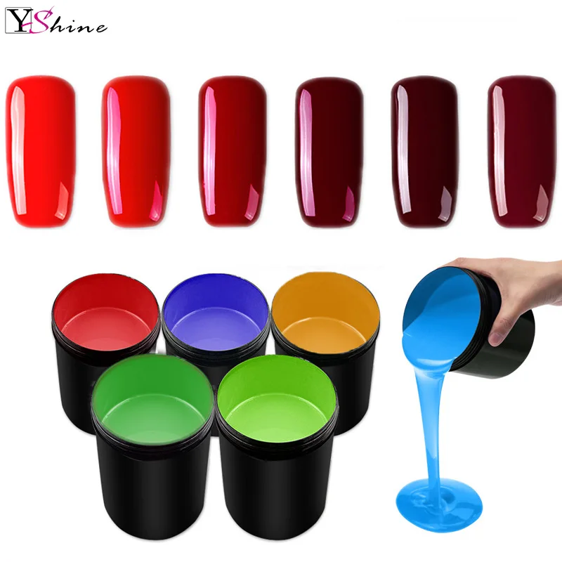 YSHINE Custom logo Gel Polish Long Lasting uv gel top coat very good nail gel polish 1 kg