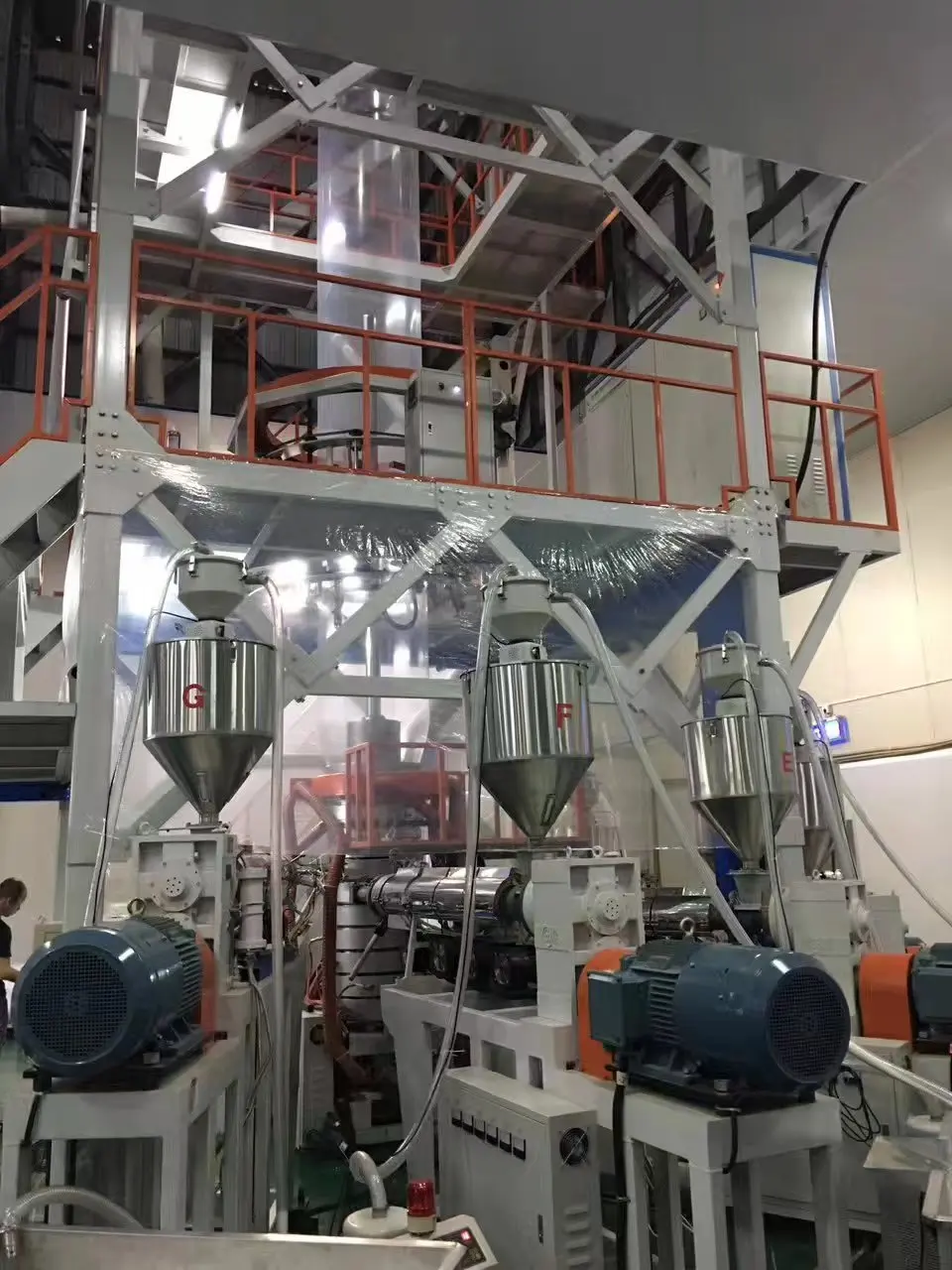 Film Blowing Machine Three layer Blown Film Production Line