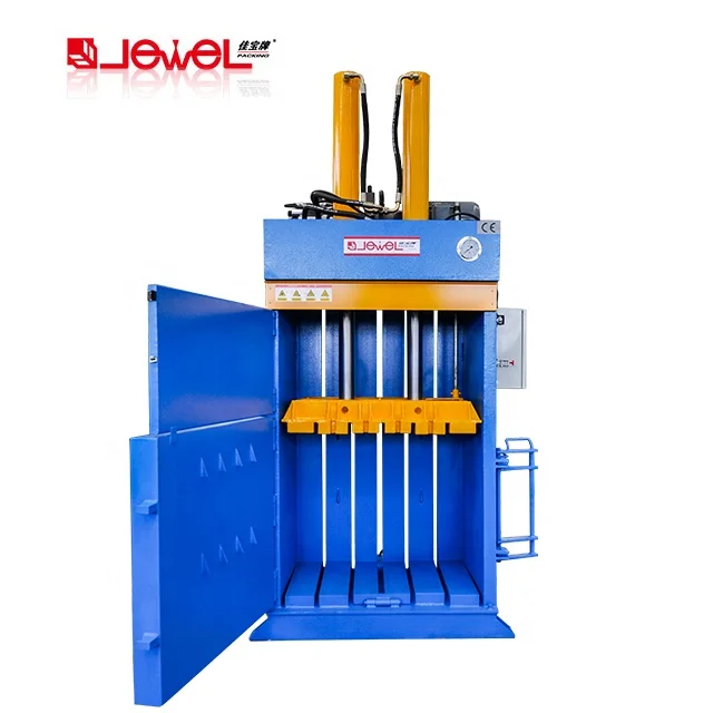 JEWEL factory price Hydraulic Vertical Scrap Aluminum Can Baler/waste plastic baling machine