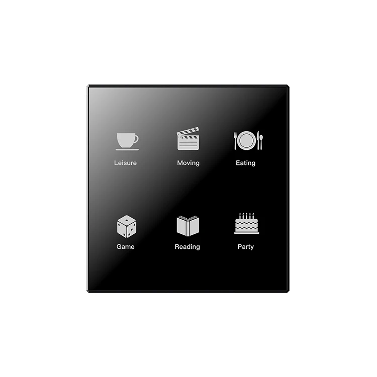 SQIVO 1/2/3/4/6 Way Glass Touch Smart Switch Supports Alexa Google Home Voice control