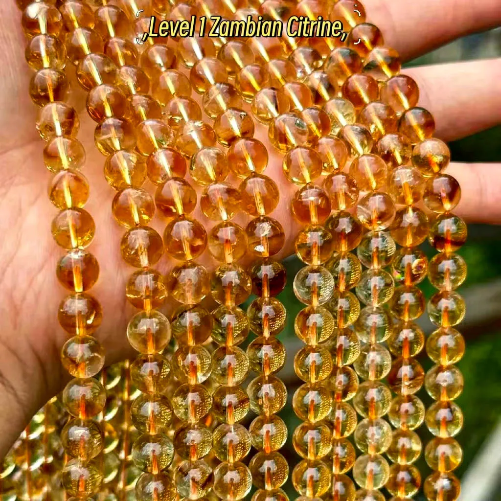 Natural Citrine Beads 8mm 6mm 10mm 100% Natural Stone Beads Gemstone Loose Healing Citrine Beads