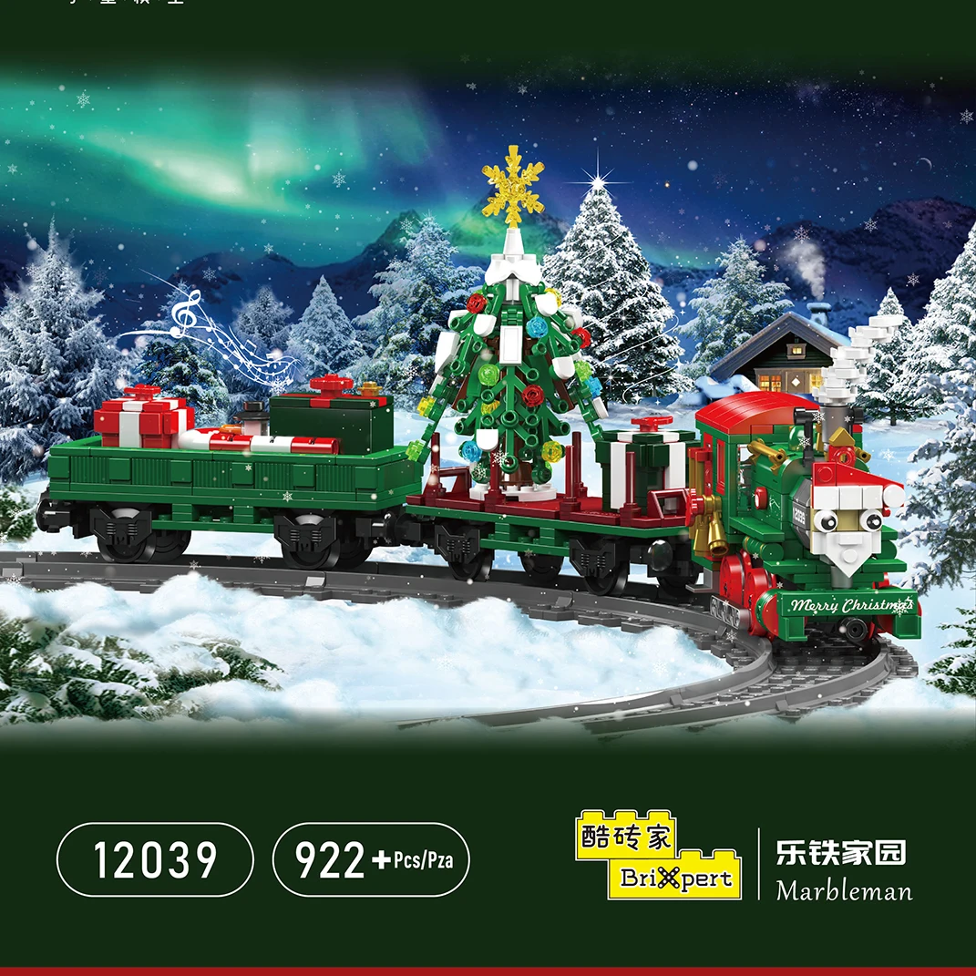 MOULD KING 12039 ESU KG 230 Diesel Locomotive-Christmas Special Edition Building block toy XM Series kits gift