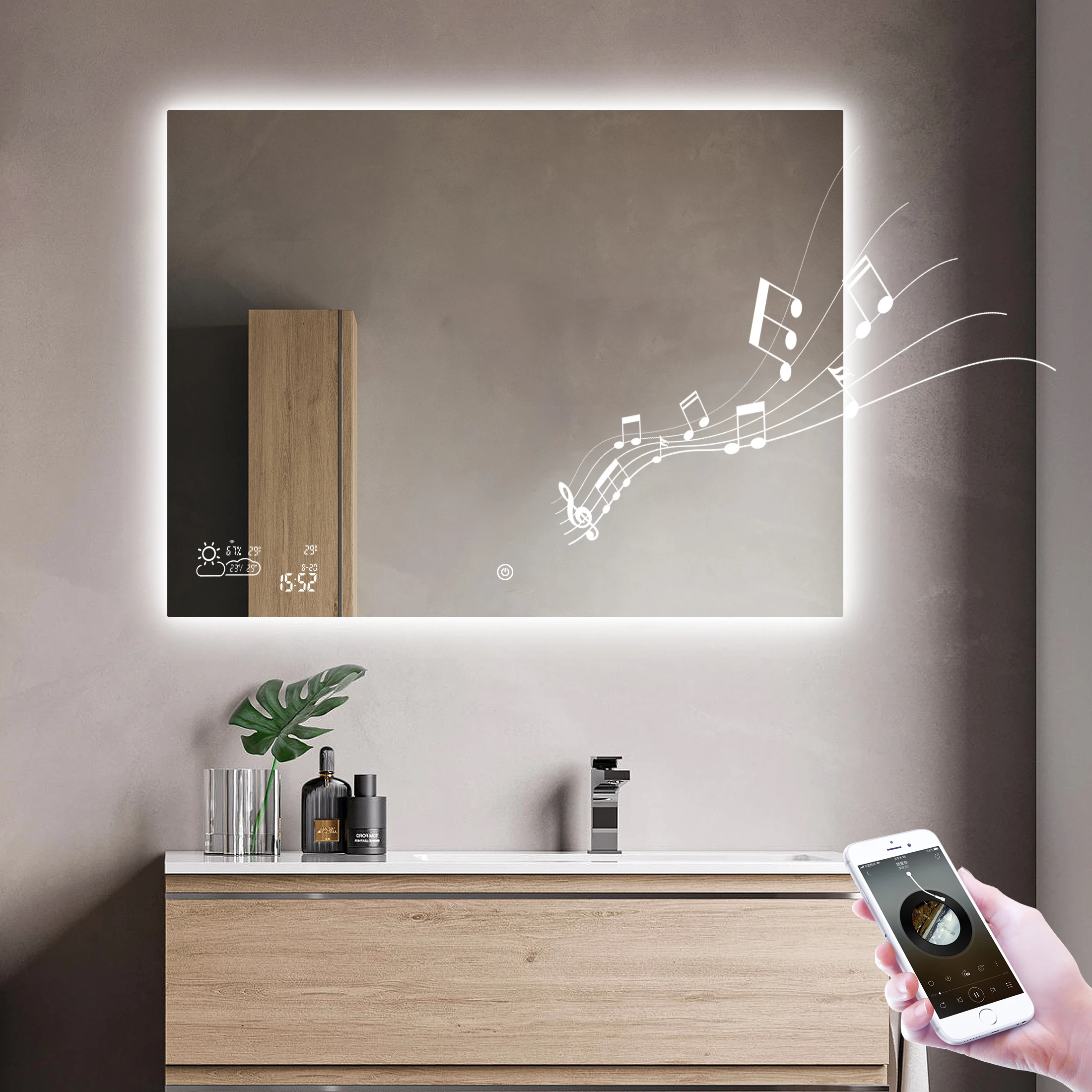 Best supplier decorative behind adjustable bathroom mirror light