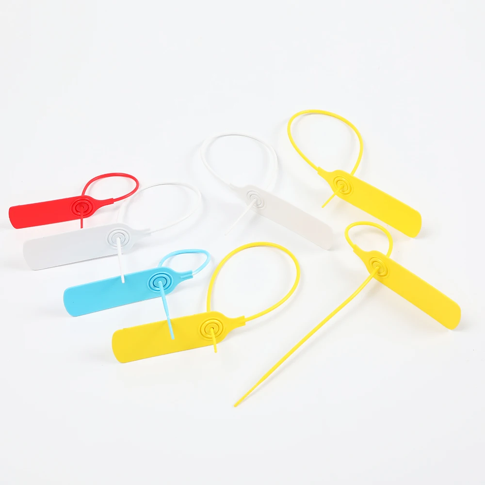 Disposable plastic seal clothes shoes anti-change bag anti-theft anti-counterfeit buckle anti-return tag lock label tie