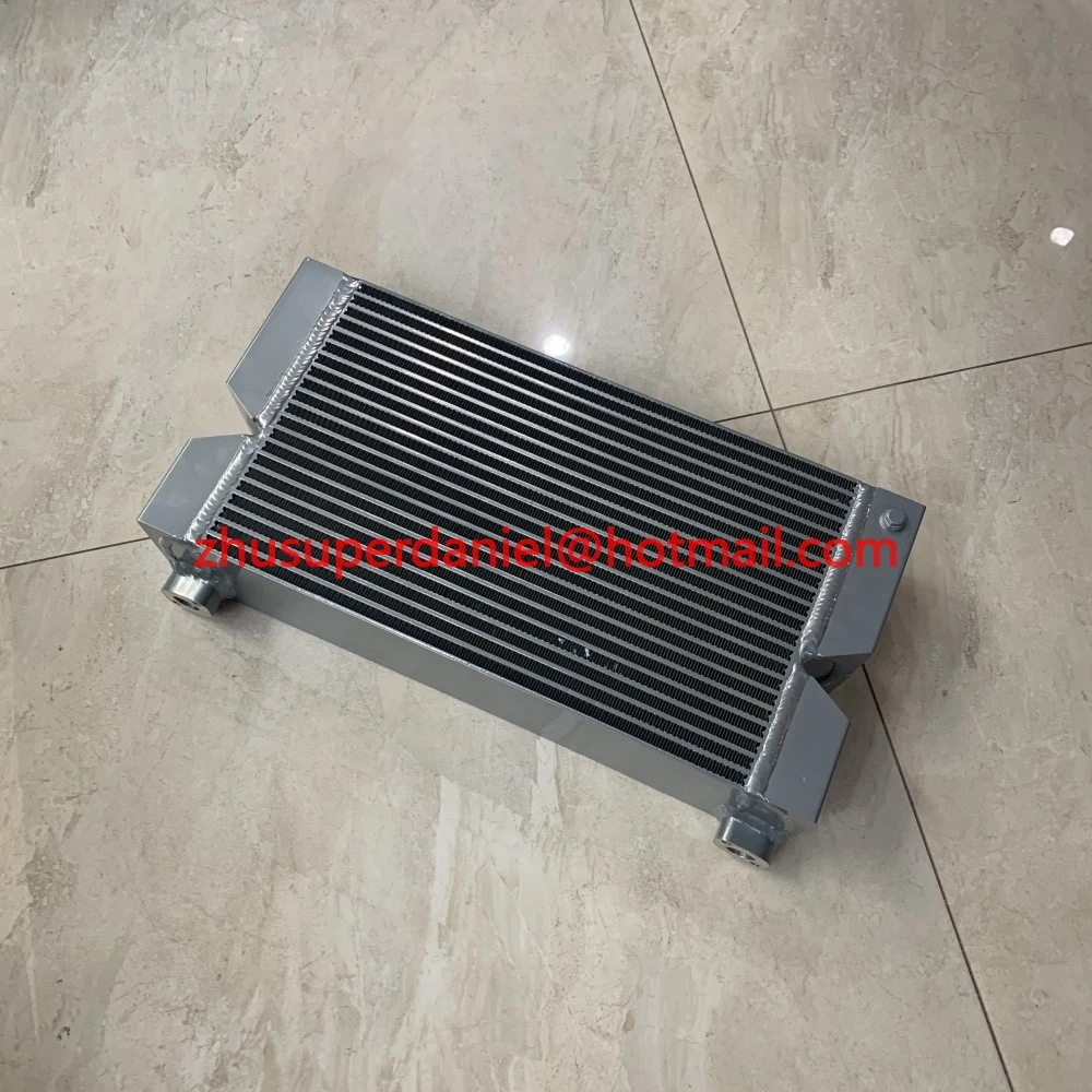 B5408A aluminum plate fin air oil cooler heat exchanger radiator for screw air compressor