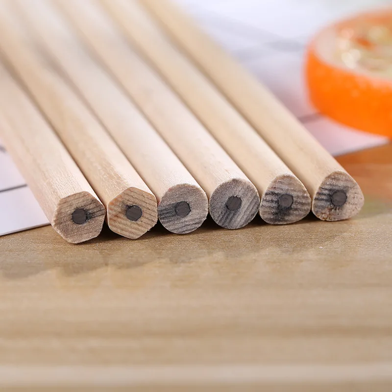 China stationary factory cheap wholesale bulk nature custom HB wood pencil
