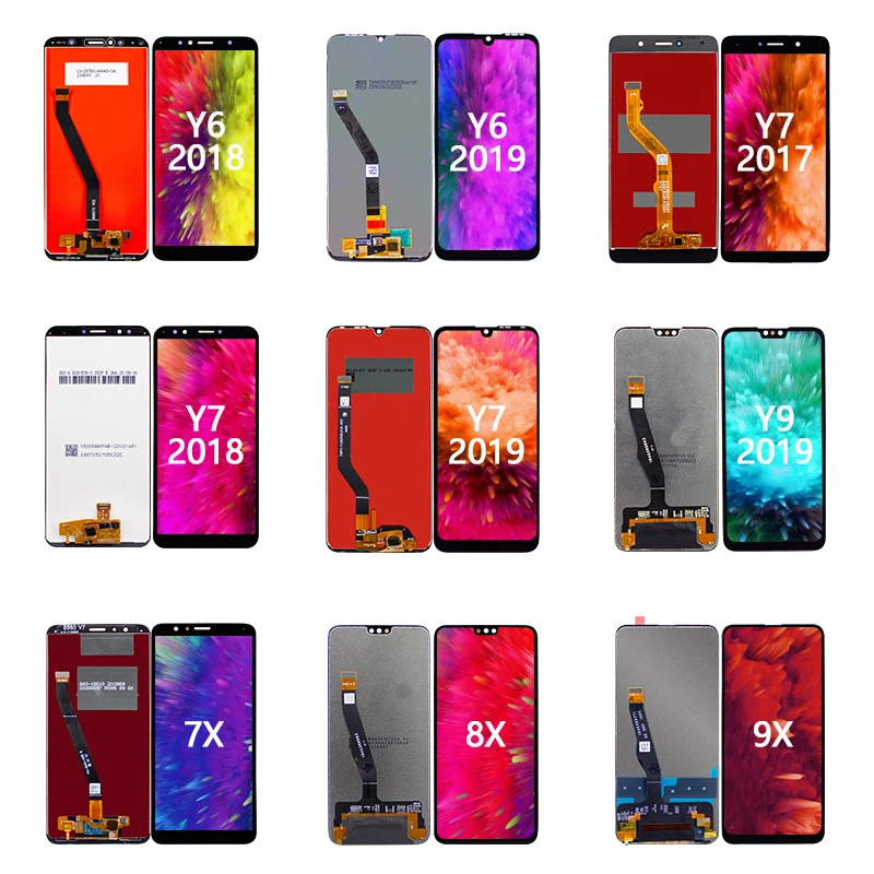 mobile display for huawei y5 y6 y7 2017 2018 y9 prime 2019 psmrt 2021 p20 p30 lite p40 pro y6p 2020 touch lcd display