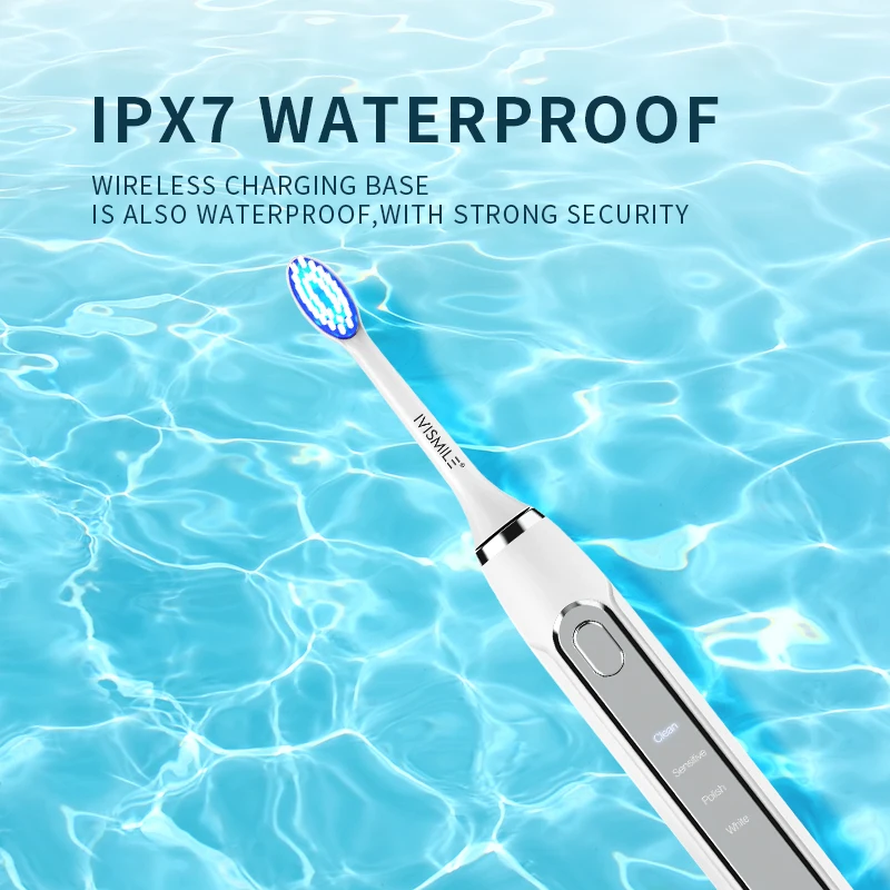 Ultrasonic Toothbrush IPX7 Waterproof Oral Cleaning Whitening Teeth Brush Soft Bristle Sonic Electric Toothbrush