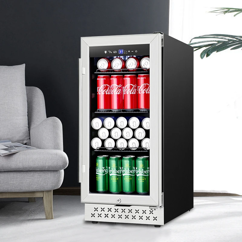 Factory Supply OEM Beer Fridge Compressor Single Zone Beer Cooler Freestanding or Built in Wine and Beverage Coolers