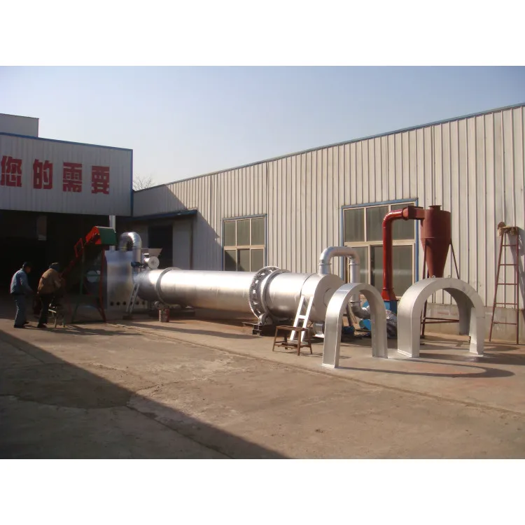 Industrial drying equipment horizontal rotary drum bagasse biomass dryer