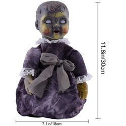 Amazon hot sell Custom ghost dolls for Halloween decoration electric plush toy  with moving and singing dolls for kids