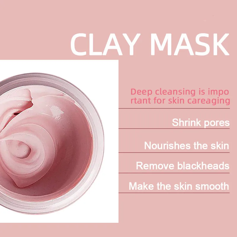 whitening and nourishing red pomegranate dead sea mud mask skin care manufacture