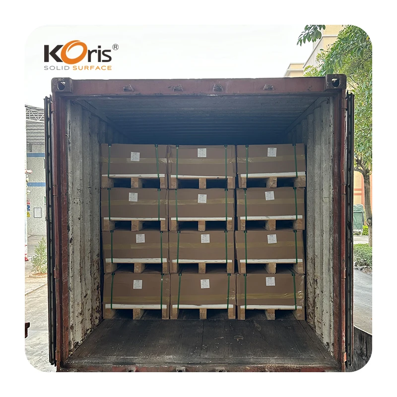 2024 New Color Customized 6mm 12mm thin sheet solid surface modified resin acrylic artificial stone for seamless top