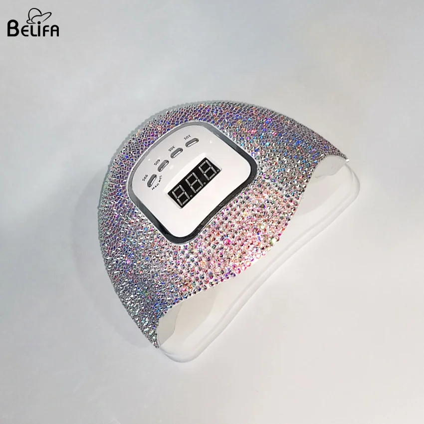 120w sun X5 max plus professional gel polish curing machine bling rhinestones diamond table uv led light nail dryer lamp