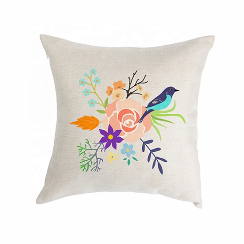 16inch Home Throw Linen Pillow Case Sublimation 40x40cm Custom Velvet Plain Cushion Cover For Sofa Pillow