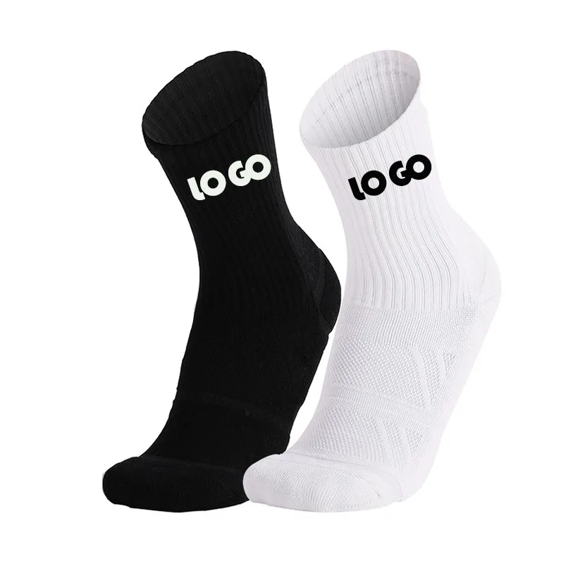 Unisex Athletic Performance Crew Socks Cotton Blend with Moisture Wicking, Arch Support, Cushioning Socks Off White Crew Socks
