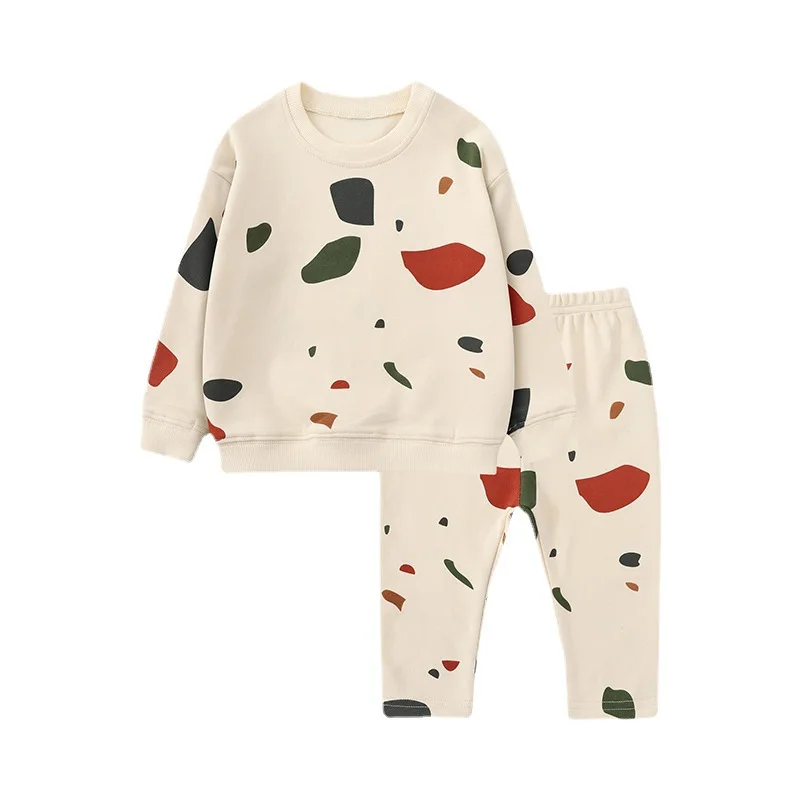 Spring Baby 2pcs Clothes Set Cotton Toddler Boy Girl Tracksuit Comfortable Kids Casual Outfit