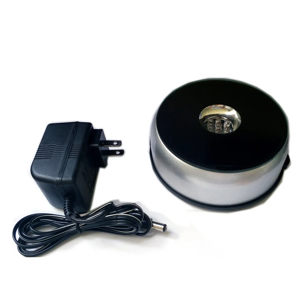 Super white lights rotating mirror plastic led light base bottle glorifiers displaying