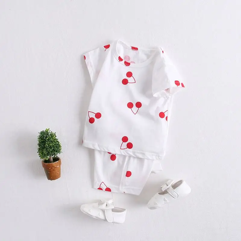 Summer baby clothes sets Newborn baby designer clothes sets Baby  short-sleeved shorts clothing sets