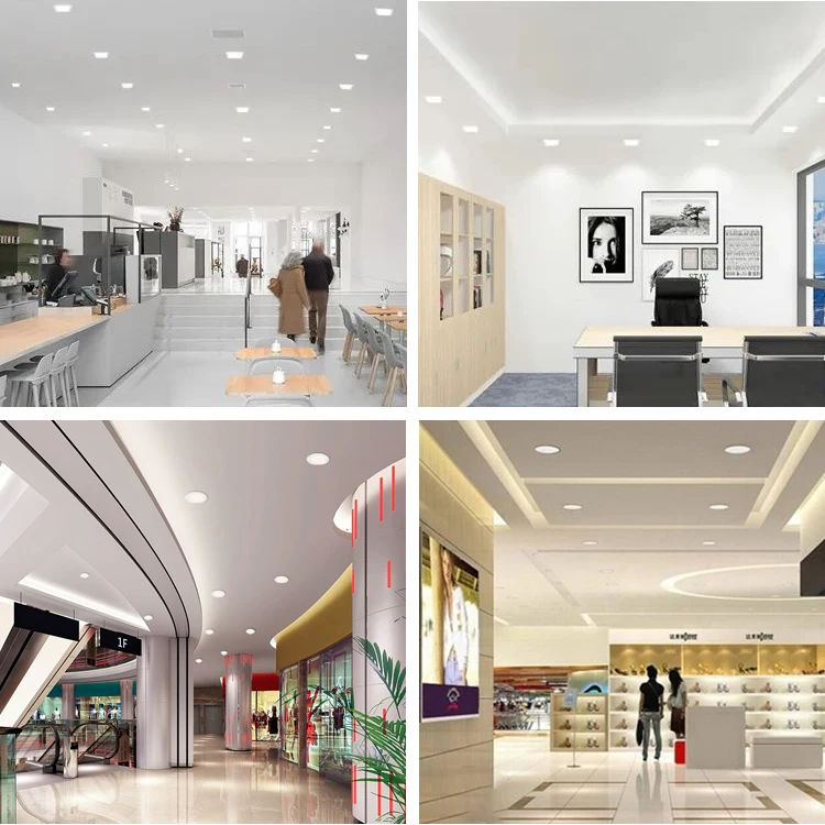 Good Quality Indoor Square Aluminum 3 6 9 12 15 18 24 w Smd Recessed Mounted Led Ceiling Panellight