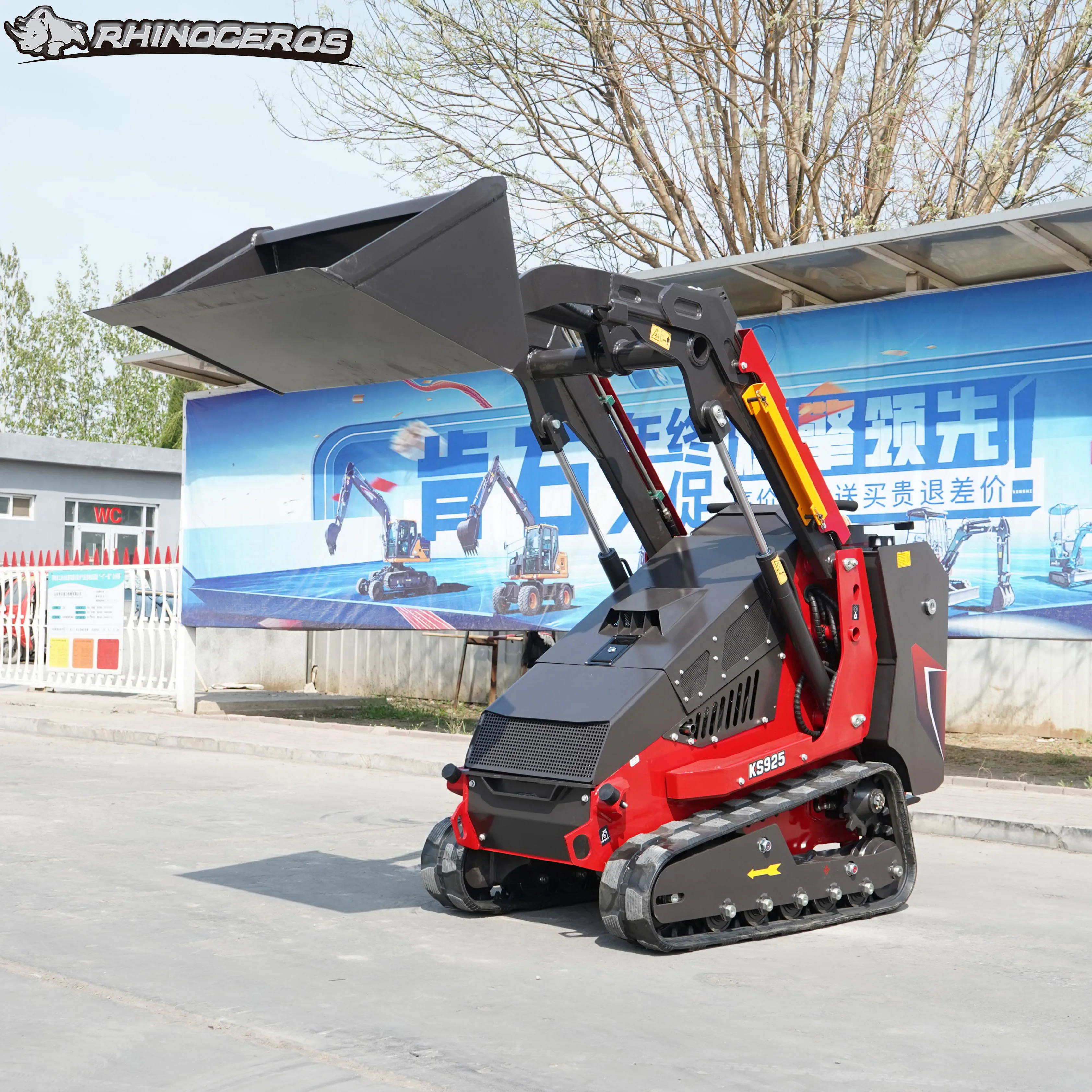 Лидер продаж китайский бренд Rhinoceros KS925 Новый мини-погрузчик с двигателем CE ISO EP Kubota для экспорта
