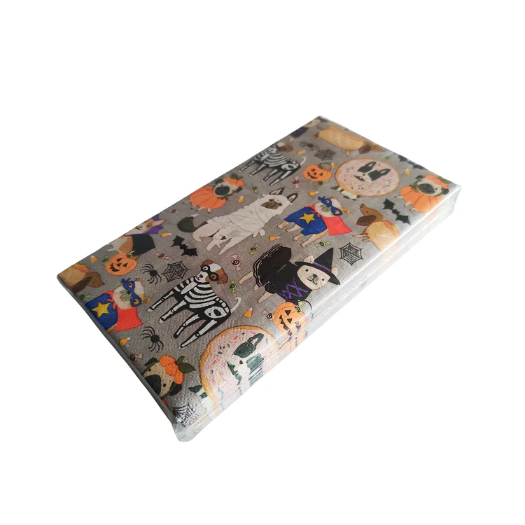 Печатные 1/6 складки 33*40 см 3 слоя 18 высококачественные бумажные салфетки Коктейльные салфетки