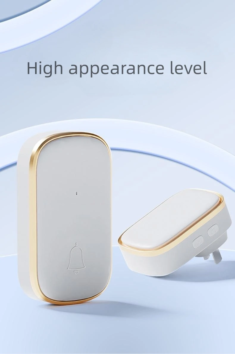 Hot selling EU UK US plug 150m 38 Ringtones Chime Remote Control IP44 Waterproof RF433 Ring Wireless Doorbell