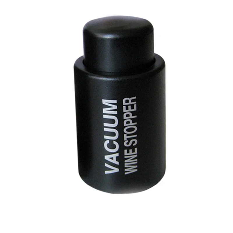 
Top Seller Barware Custom Electric Vacuum Silicone Wine Stopper Black In Bar Accessory 