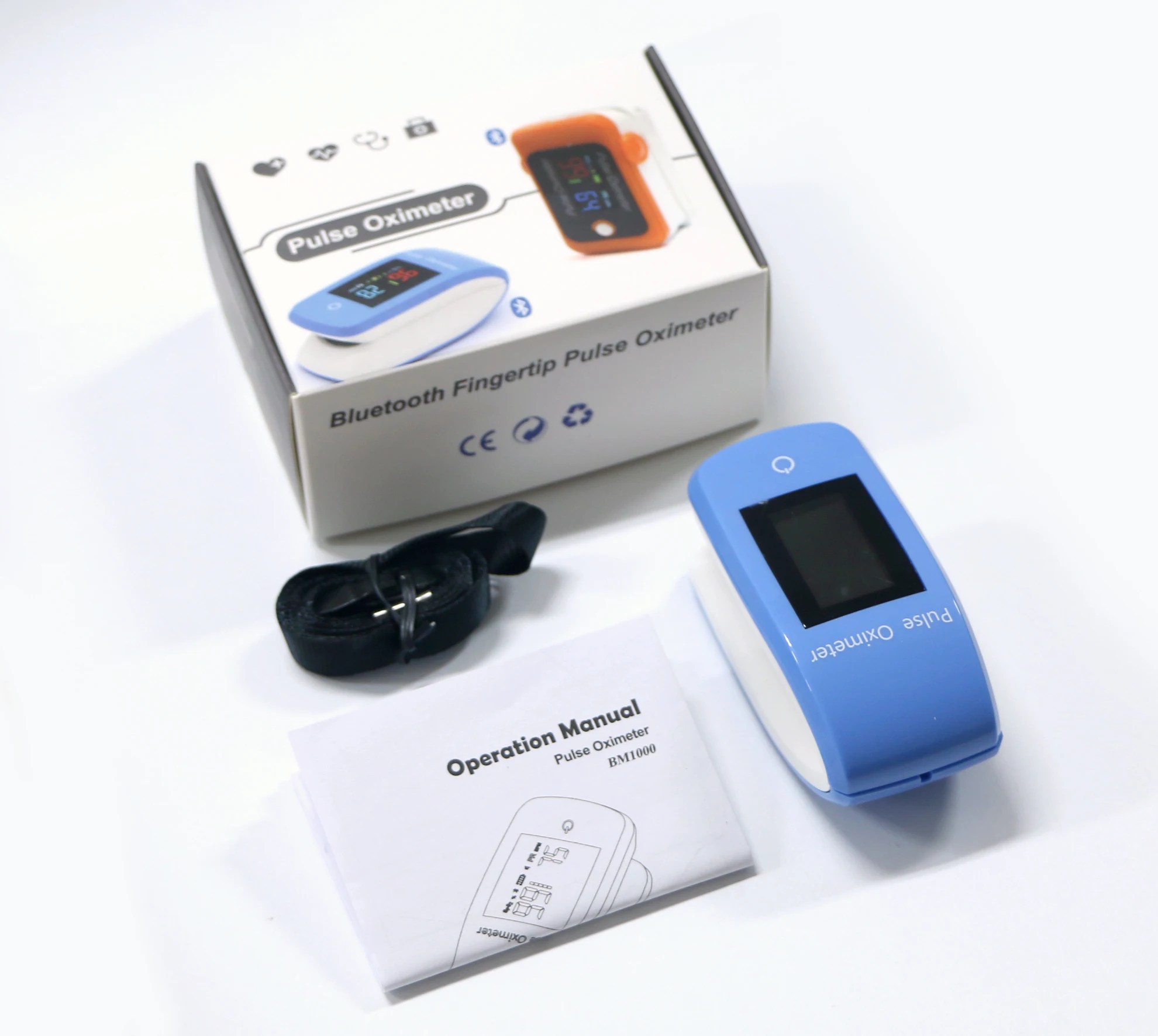 CE одобренное китайское оксиметра импа Ульс напальчника с Bluetooth безопасный сердце и уровня кислорода в