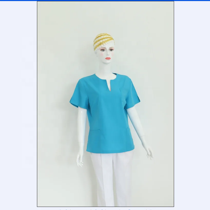 CVC fabric medical scrub suit