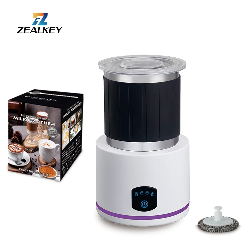 Hot/Cold Automatic Whisk Milk Foam Machine Multifuctionnal Milk Frother Coffee Milk Mixing Foamer