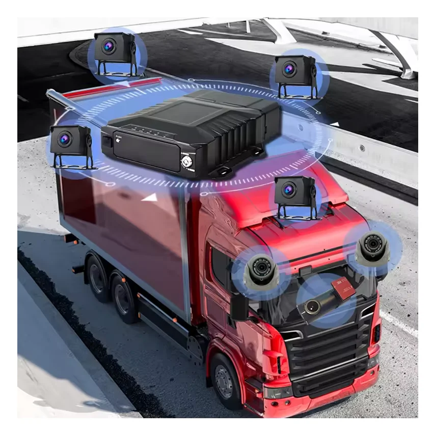 4ch Sd 6ch Mobile Dvr Bus Mdvr Cmsv6 Software Recorder 1080p HD Car Hdd Mdvr