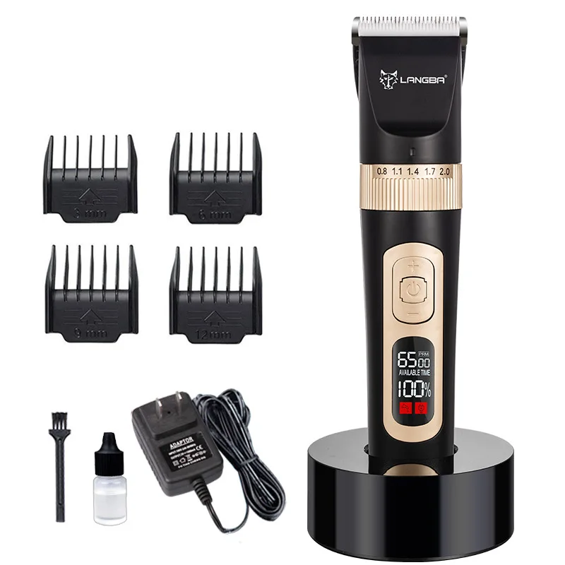 Source manufacturer cross-border rechargeable animal hairdresser dog electric push shear electric push pet shaver
