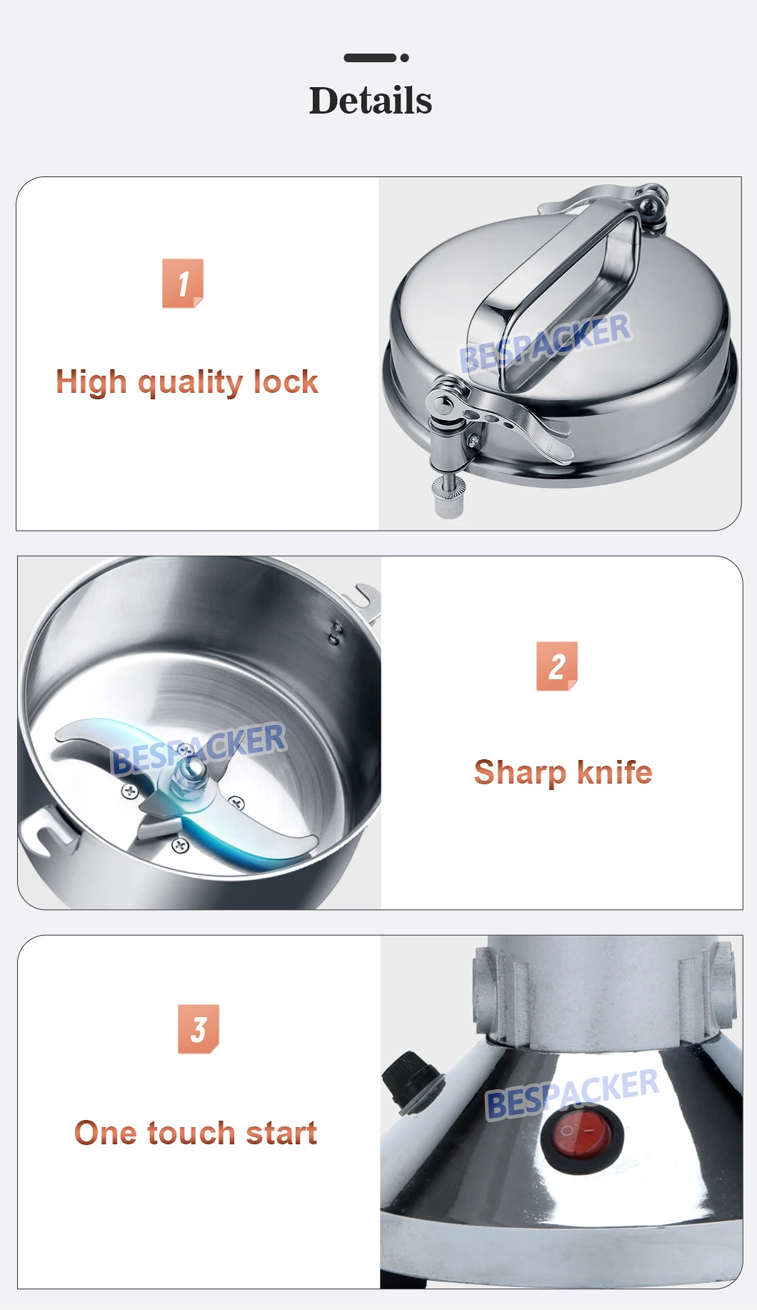 Bespacker XKY-F1118B Table Grain Grinder Cast Iron Mill Grinder for Grinding Nut Spice Wheat Coffee Home Kitchen