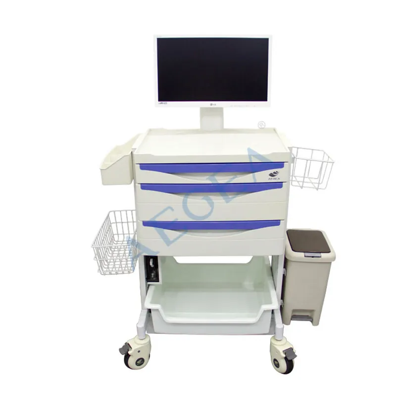 AG-MT014A CE ISO класса люкс лекарства использовать с компьютером больница Мобильная рабочая станция to cart