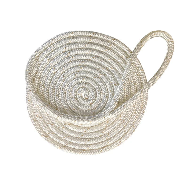 Двойная плетеная нейлоновая двойная веревка для яхты якорная док-веревка лодок Понтонный палуб рыболовный